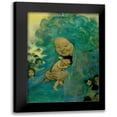 thumbnail image 1 of Vintage Apple Collection 14x18 Black Modern Framed Museum Art Print Titled - Green Haired Lady, 1 of 5