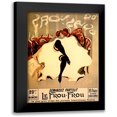 thumbnail image 1 of Vintage Apple Collection 14x18 Black Modern Framed Museum Art Print Titled - Le Frou Frou, 1 of 5