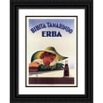 thumbnail image 1 of Vintage Apple Collection 14x18 Black Ornate Wood Framed with Double Matting Museum Art Print Titled - Bibita Tamarinda Soda, 1 of 4