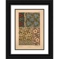 thumbnail image 1 of Vintage Apple Collection 14x18 Black Ornate Wood Framed with Double Matting Museum Art Print Titled -  Plate 62 - Periwinkle, 1 of 4