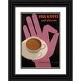 thumbnail image 1 of Vintage Apple Collection 14x18 Black Ornate Wood Framed with Double Matting Museum Art Print Titled - Volg Kaffee, 1 of 4