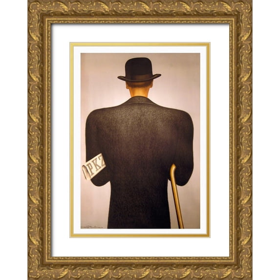 Vintage Apple Collection 14x18 Gold Ornate Wood Framed with Double Matting Museum Art Print Titled - reading_paper