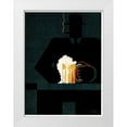 thumbnail image 1 of Vintage Apple Collection 14x18 White Modern Wood Framed Museum Art Print Titled - Beer in the Middle of the Night, 1 of 4