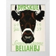 thumbnail image 1 of Vintage Apple Collection 14x18 White Modern Wood Framed Museum Art Print Titled - Dyrskue Danish Cow, 1 of 4