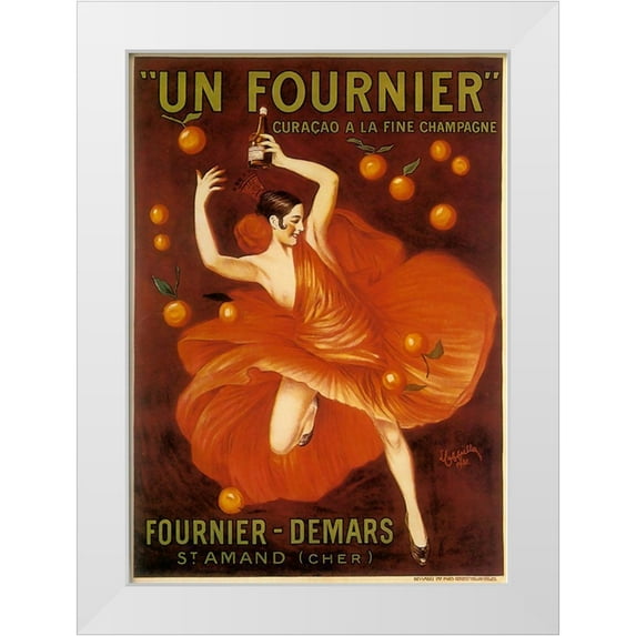 Vintage Apple Collection 14x18 White Modern Wood Framed Museum Art Print Titled - cappiello_unfornier