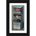 thumbnail image 1 of Vintage Apple Collection 14x24 Black Ornate Wood Framed with Double Matting Museum Art Print Titled - Log Cabin Sarsaparilla, 1 of 4