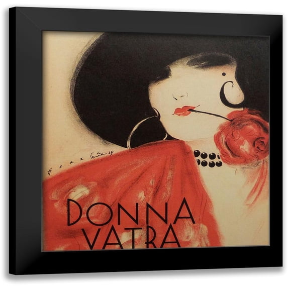 Vintage Apple Collection 15x16 Black Modern Framed Museum Art Print Titled - Donna Vatra