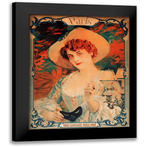 Vintage Apple Collection 15x18 Black Modern Framed Museum Art Print Titled - Paris Mardis Gras