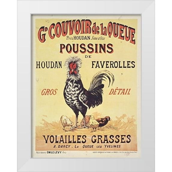 Vintage Apple Collection 15x18 White Modern Wood Framed Museum Art Print Titled - Poussins