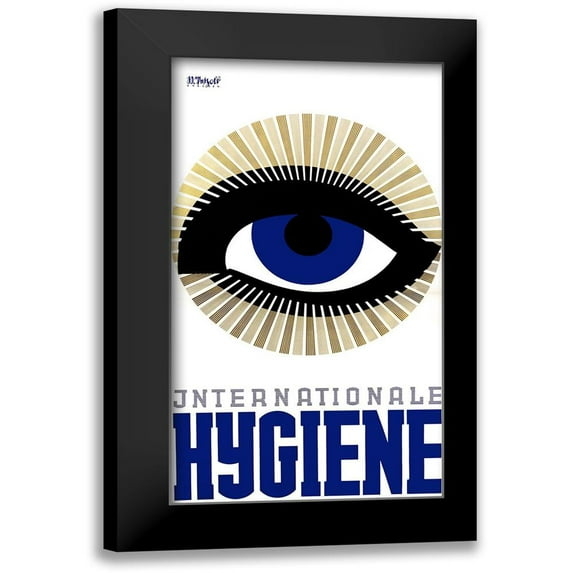 Vintage Apple Collection 15x24 Black Modern Framed Museum Art Print Titled - International Hygiene Eye