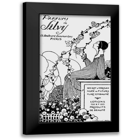 Vintage Apple Collection 16x24 Black Modern Framed Museum Art Print Titled - Parfums De Silvy