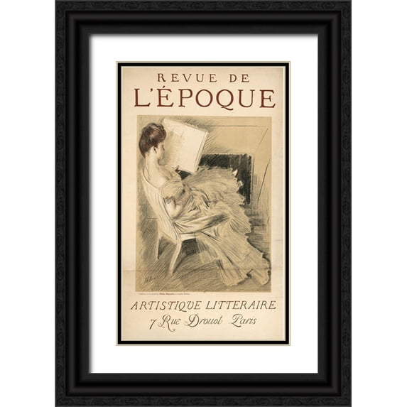 Vintage Apple Collection 16x24 Black Ornate Wood Framed with Double Matting Museum Art Print Titled - Revue Epoch