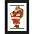 thumbnail image 1 of Vintage Apple Collection 16x24 Black Ornate Wood Framed with Double Matting Museum Art Print Titled - Santa, 1 of 4