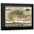 thumbnail image 1 of Vintage Apple Collection 17x15 Black Modern Framed Museum Art Print Titled - London District, 1 of 5