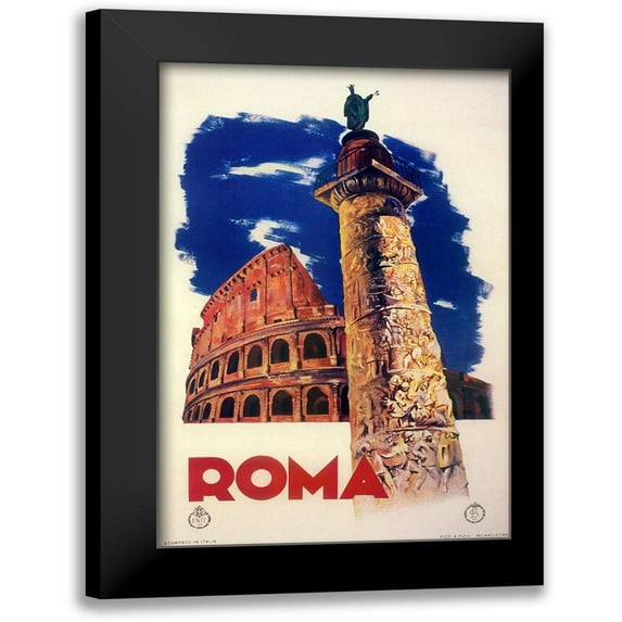 Vintage Apple Collection 17x24 Black Modern Framed Museum Art Print Titled - Roma