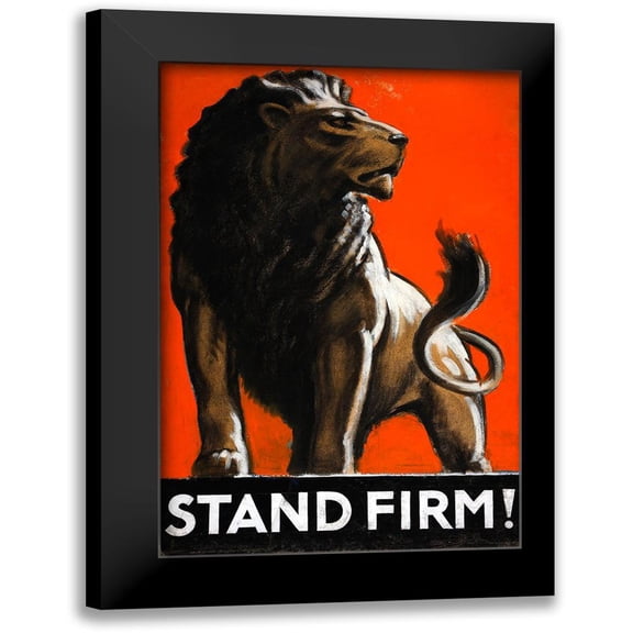 Vintage Apple Collection 17x24 Black Modern Framed Museum Art Print Titled - Stand Firm