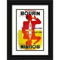 thumbnail image 1 of Vintage Apple Collection 17x24 Black Ornate Wood Framed with Double Matting Museum Art Print Titled - Bourin, 1 of 4