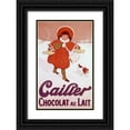 thumbnail image 1 of Vintage Apple Collection 17x24 Black Ornate Wood Framed with Double Matting Museum Art Print Titled - Cailler Orange Coat Little Girl, 1 of 4