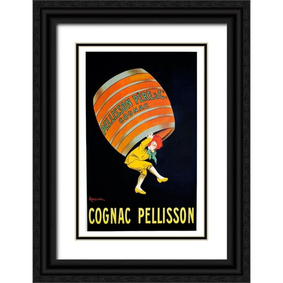 Vintage Apple Collection 17x24 Black Ornate Wood Framed with Double Matting Museum Art Print Titled - Cognac Pellisson