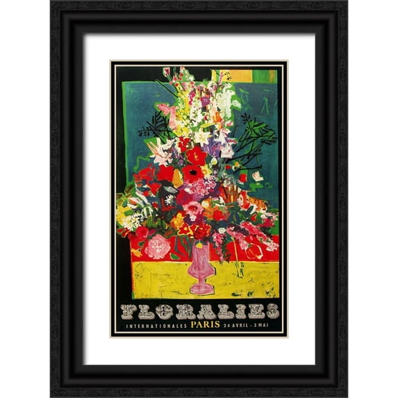 Vintage Apple Collection 17x24 Black Ornate Wood Framed with Double Matting Museum Art Print Titled - Flowersofparis