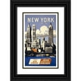 thumbnail image 1 of Vintage Apple Collection 17x24 Black Ornate Wood Framed with Double Matting Museum Art Print Titled - Trav Ny Aer Lingus, 1 of 4