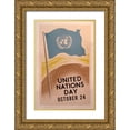 thumbnail image 1 of Vintage Apple Collection 17x24 Gold Ornate Wood Framed with Double Matting Museum Art Print Titled - United Nations, 1 of 4