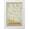 thumbnail image 1 of Vintage Apple Collection 17x24 White Modern Wood Framed Museum Art Print Titled - Arizona, 1 of 4
