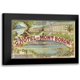 thumbnail image 1 of Vintage Apple Collection 18x13 Black Modern Framed Museum Art Print Titled - Hotel Mont Baron, 1 of 5