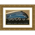 thumbnail image 1 of Vintage Apple Collection 18x13 Gold Ornate Wood Framed with Double Matting Museum Art Print Titled - London Eastern Rail, 1 of 4