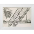 thumbnail image 1 of Vintage Apple Collection 18x14 White Modern Wood Framed Museum Art Print Titled - La Tour Eiffel - De´tails du Ascenseurs Otis, 1 of 4