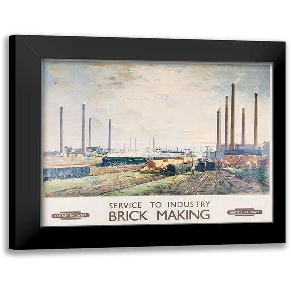 Vintage Apple Collection 18x15 Black Modern Framed Museum Art Print Titled - British Railways