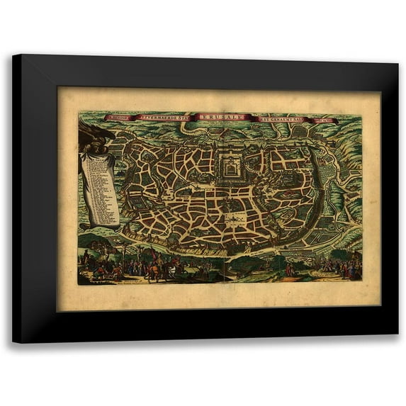 Vintage Apple Collection 18x15 Black Modern Framed Museum Art Print Titled - Holy Land III