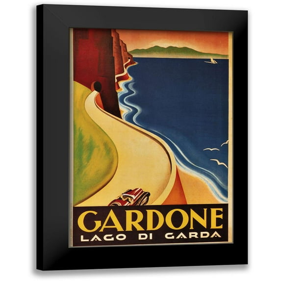 Vintage Apple Collection 18x24 Black Modern Framed Museum Art Print Titled - Gardone