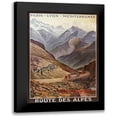 thumbnail image 1 of Vintage Apple Collection 18x24 Black Modern Framed Museum Art Print Titled - Route Des Alpes, 1 of 5