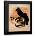 thumbnail image 1 of Vintage Apple Collection 18x24 Black Modern Framed Museum Art Print Titled - Steinlen-Twocats_filter, 1 of 5