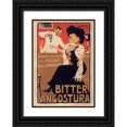 thumbnail image 1 of Vintage Apple Collection 18x24 Black Ornate Wood Framed with Double Matting Museum Art Print Titled - Angostora Bitters, 1 of 4