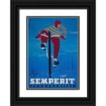 thumbnail image 1 of Vintage Apple Collection 18x24 Black Ornate Wood Framed with Double Matting Museum Art Print Titled - Bike 44, 1 of 4