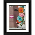 thumbnail image 1 of Vintage Apple Collection 18x24 Black Ornate Wood Framed with Double Matting Museum Art Print Titled - Malaga, 1 of 4