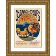 thumbnail image 1 of Vintage Apple Collection 18x24 Gold Ornate Wood Framed with Double Matting Museum Art Print Titled - Cognac Oeufs, 1 of 4
