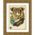 thumbnail image 1 of Vintage Apple Collection 18x24 Gold Ornate Wood Framed with Double Matting Museum Art Print Titled - Papillons_5, 1 of 4