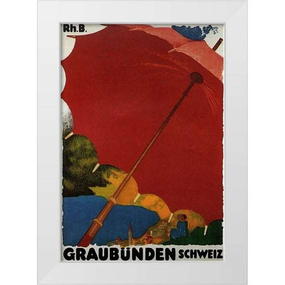 Vintage Apple Collection 18x24 White Modern Wood Framed Museum Art Print Titled - Graubunden Switzerland1918