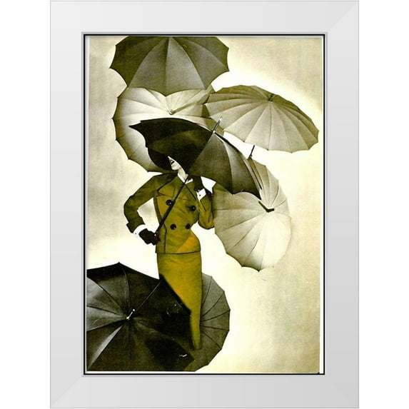 Vintage Apple Collection 18x24 White Modern Wood Framed Museum Art Print Titled - Umbrella