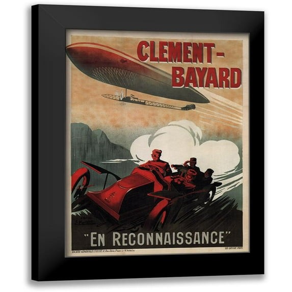 Vintage Apple Collection 19x24 Black Modern Framed Museum Art Print Titled - Clement Bayard