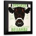 thumbnail image 1 of Vintage Apple Collection 19x24 Black Modern Framed Museum Art Print Titled - Dyrskue Danish Cow, 1 of 5