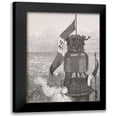 thumbnail image 1 of Vintage Apple Collection 19x24 Black Modern Framed Museum Art Print Titled - La Tour Eiffel - Ache`vement, 1 of 5