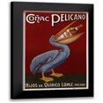 thumbnail image 1 of Vintage Apple Collection 19x24 Black Modern Framed Museum Art Print Titled - Pelicano, 1 of 5