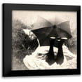 thumbnail image 1 of Vintage Apple Collection 20x20 Black Modern Framed Museum Art Print Titled - Parasol Girl, 1 of 5