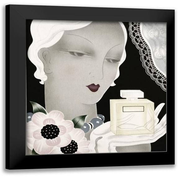 Vintage Apple Collection 20x21 Black Modern Framed Museum Art Print Titled - Art Deco Flapper Color