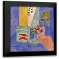 thumbnail image 1 of Vintage Apple Collection 20x22 Black Modern Framed Museum Art Print Titled - matisse_goldfishandsculpture, 1 of 5