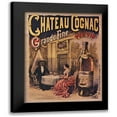 thumbnail image 1 of Vintage Apple Collection 20x24 Black Modern Framed Museum Art Print Titled - Chateau Cognac, 1 of 5